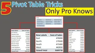 Pivot Table Tricks Only Pro People Knows