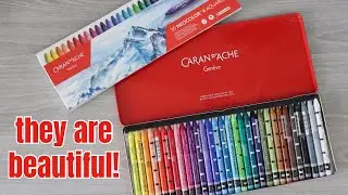 First Impressions of the Caran d'Ache Neocolor II Aquarelle | Water-Soluble Wax Pastels!