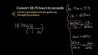Conversion of hours to seconds