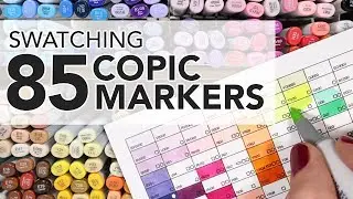 85 COPIC Markers SWATCHED - My JAPAN Copic Haul! 🇯🇵