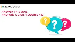 Answer this Quiz and win a Crash Course #42