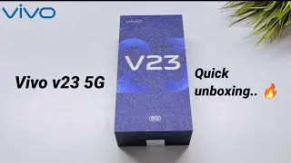 Vivo v23 5G  unboxing || first impression 🔥🔥