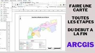 Make a map, all the steps in ArcGIS