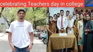 Celebrating Teachers day in the college l CHARAN'S DEGREE COLLEGE | @maheshtalks1717