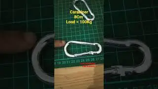 carabiner 8Cm  #loading #hiking #hikingadventures #carabiner #adventure #gear