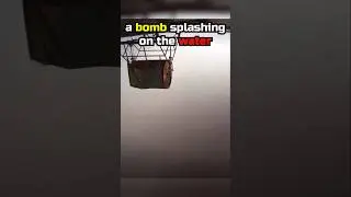 a bomb splashing on the water