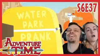 Adventure Time REACTION // Season 6 Episode 37 // Water Park Prank