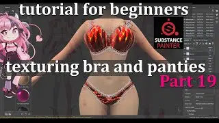 3D character course tutorial for beginners ironmouse or your own for free part 19 texture lingerie