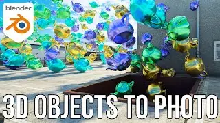 Blender add 3D objects to photo Beginner Tutorial