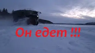 Вездеход Ветер . как он едет и  первые впечатления зимой