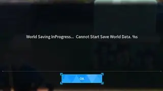 Palworld World Saving in Progress Error Work Around