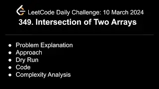 Daily LeetCode Challenge: 349. Intersection of Two Arrays | C++ | Hashmap | 