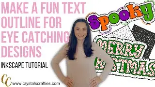 Text outline in fun patterns