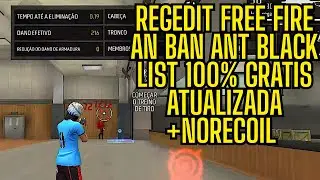 ATUALIZADO ⚙ REGEDIT NO RECOIL FREE FIRE GRATIS MOBILE TODOS ROJO🥵