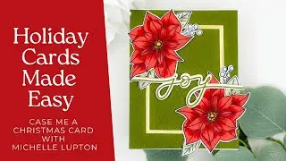 Quick Coloring With Markers! Birthday card inspiration turned to a holiday card!