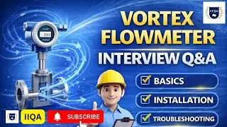 Vortex Flowmeter Interview Questions & Answers | Working Principle, Installation & Troubleshooting