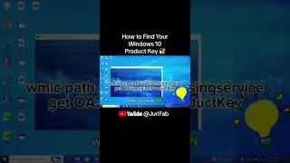 How to Easily Find Your Windows 10 Product Key  #windows