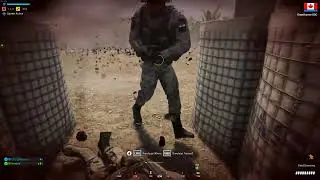 Squad Dragging a buddy Under Mortar fire