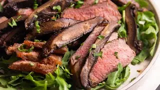 Strip Steak with Portabella Mushrooms