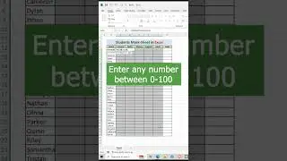 use random function in marksheet in excel
