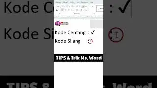 Kode Inspirasi Word ‼️ Membuat Tanda Ceklis/Silang Otomatis di Ms. Word #tutorialword #wordpemula