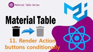 11. Disable/ Hide the Delete and Edit Icons in Material Table | Material UI