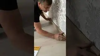 Установка МДФ плинтуса