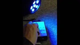 LED RGB Controller operating an RGB LED Wall Washer.MOV