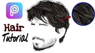 PicsArt How to Draw Realistic Hair Tutorial EASY WAY | New Photo Editing Ideas 2020 |  Mobile Phone