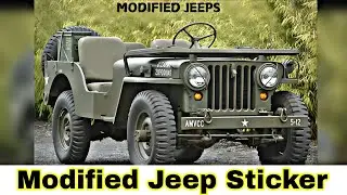 Modified Jeep Stickers | Car Stickers | Modified Car | 