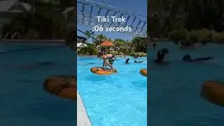 fastest "Tiki Trek" time Adventure Island Tampa #waterpark #adventureisland