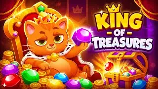 Котик Бубу Король и его сокровища. Игра Bubbu Jewels