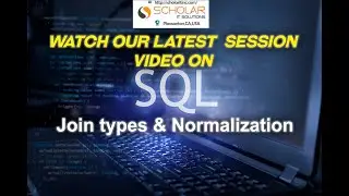 SQL: Join types and Normalization full session video