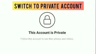 Switch to a PRIVATE ACCOUNT on INSTAGRAM | Mobile Tutorial