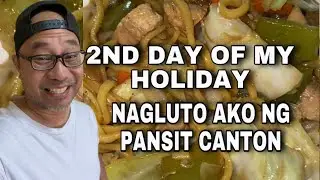 2ND DAY OF MY HOLIDAY NAGLUTO AKO NG PANSIT CANTON #2ndday #holiday #pansit canton