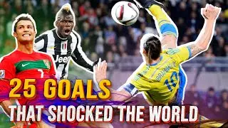 25 Goals that shocked the world. One in a million goal in football. Goals that really hard to repeat