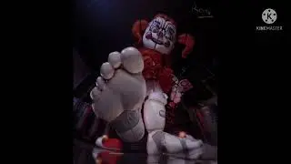 Circus Baby airs out her feet