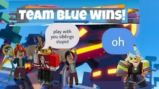 my roblox bedwars game play with my siblings #robloxbedwars