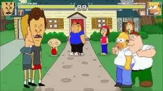 beavis and butthead VS Homer and Peter