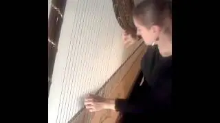 Composing for harp Christmas Greetings