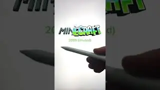 Evolution of the Minecraft logo 