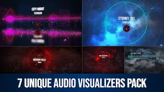 7 Unique Audio Visualizers Pack (After effects Template Download)