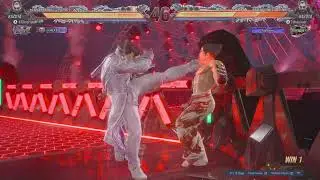 TEKKEN8 Kazuya 4×EWGF spin combo in a match