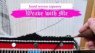 🕸️ WEAVE WITH ME! 🕸️ - handwoven tapestry, lazy line technique