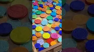Chocolate Coins In Epoxy Resin = Coffee Table/Short