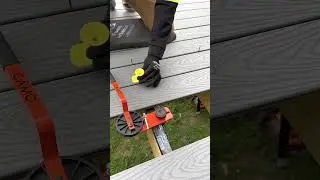 QUICKEST way to secure deck boards! #shorts #tools #diy