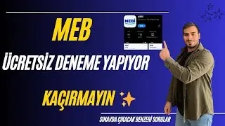 MEB ÜCRETSİZ DENEME YAPIYOR !  Sınav Formatında Sorulara HAZIR OL !           #yks #tyt