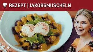 Jakobsmuscheln mit lila Gnocchi & Safransauce ❤️ | eismann feat foodistas | Rezept