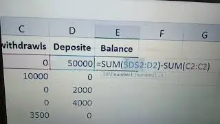 EXCEL DEBIT CREDIT RUNNING BALANCE FORMULA