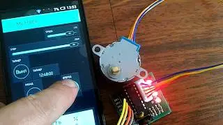 ESP8266 Шаговый двигатель 28BYJ-48 и  ULN2003 подключение к NodeMCU - управляем через BLYNK